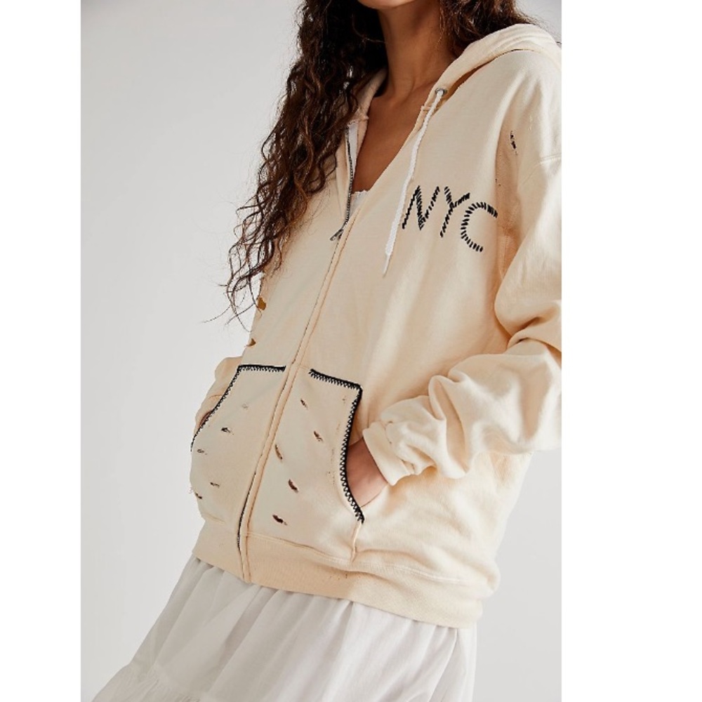 Free People x Tricia Fix Stitch Hoodie